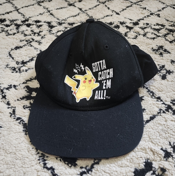 Pokemon Black Pikachu Hat Gotta Catch Em All - Picture 1 of 5